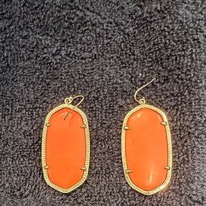 Kendra Scott Gold and Orange Earrings